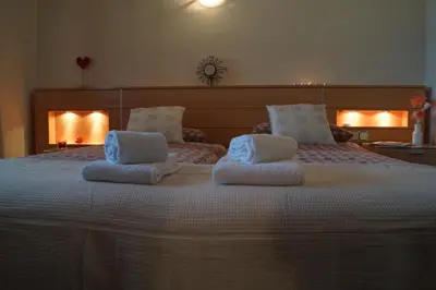 Cama o camas de una habitación en La casa de Lu