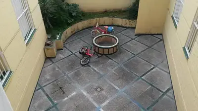 Un patio o zona al aire libre en Apartamento Almirante Hoyos IV