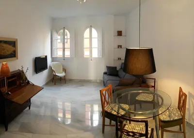 Una televisión o centro de entretenimiento en Apartamento Almirante Hoyos IV
