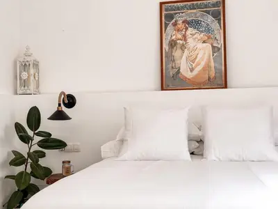Cama o camas de una habitación en La Casería Azul de Cuadros