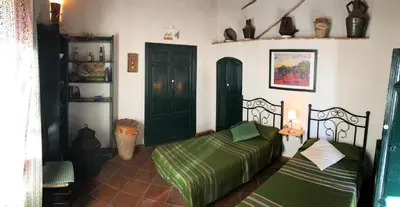 Cama o camas de una habitación en Cortijo Viña del Duco