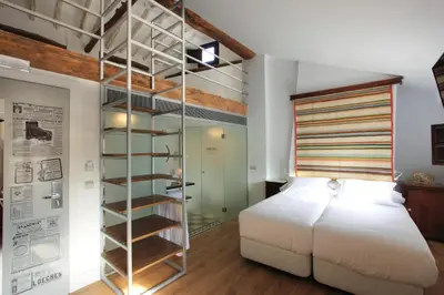 Cama o camas de una habitación en Hotel Patria Chica