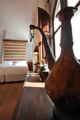Cama o camas de una habitación en Hotel Patria Chica