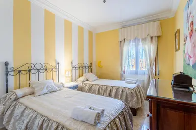Cama o camas de una habitación en Casa Ludima