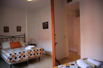 Cama o camas de una habitación en Apartamento Judería Lirio alto