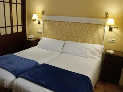 Cama o camas de una habitación en Hotel Veracruz