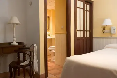 Cama o camas de una habitación en Hotel Veracruz