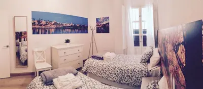 Cama o camas de una habitación en Apartamento Barrio Santa Cruz