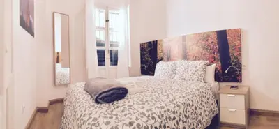 Cama o camas de una habitación en Apartamento Barrio Santa Cruz