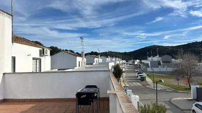 Vista general de una montaña o vista desde the country house
