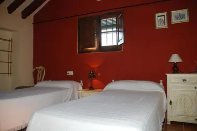Cama o camas de una habitación en Molino Jabonero