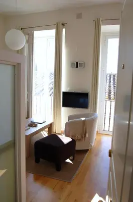 Una televisión o centro de entretenimiento en Coqueto Apartmento Centro - San Julián