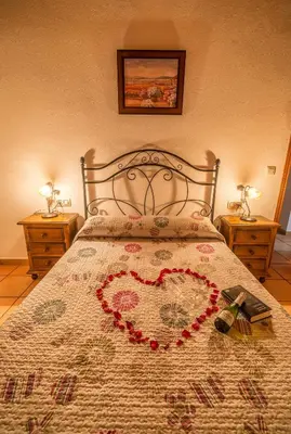 Cama o camas de una habitación en La Ventilla