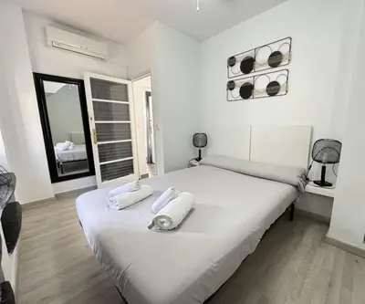 Cama o camas de una habitación en Casa Alvarado
