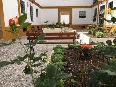 Jardín al aire libre en Apartamento Jardin de Santa Paula