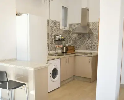 Una cocina o zona de cocina en Apartamento Faustino Alvarez