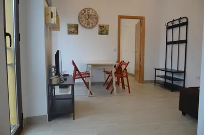Una televisión o centro de entretenimiento en Apartamento Faustino Alvarez