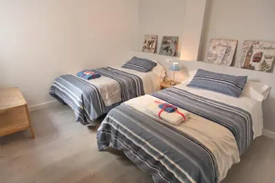 Cama o camas de una habitación en Noches de ensueño