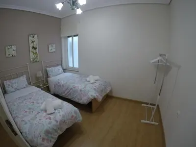 Cama o camas de una habitación en Eduardo Lucena 5, Los Patios
