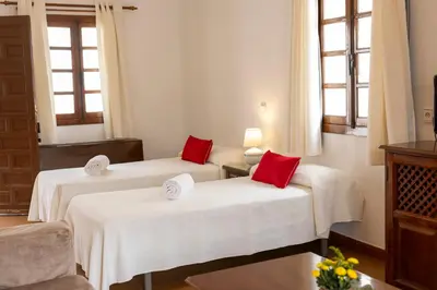 Cama o camas de una habitación en Villa Turística de Priego