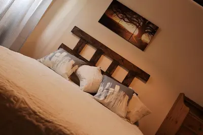 Cama o camas de una habitación en Casa Rural El Bonito