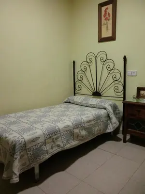 Cama o camas de una habitación en Hostal Restaurante El Paso