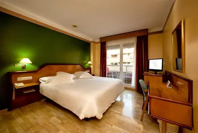 Cama o camas de una habitación en Hotel Torrepalma