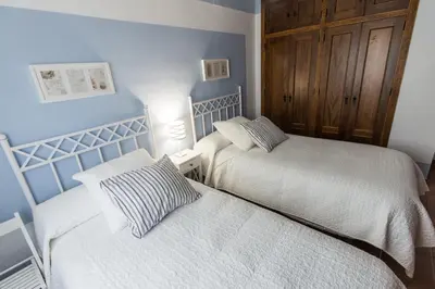Cama o camas de una habitación en Villa 'Los Balcones' - Villa Superior en Priego de Córdoba