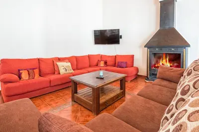 Zona de estar de La torre Casa rural