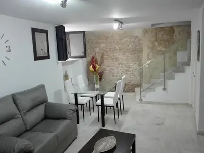 Zona de estar de Apartamento duplex en centro de Sevilla