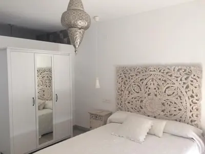 Cama o camas de una habitación en Santo Domingo Rural - central & private parking