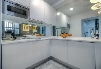 Una cocina o zona de cocina en Dúplex junto a Mezquita.
