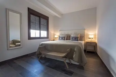 Cama o camas de una habitación en Cañete Medica House