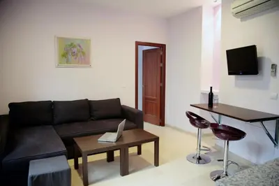 Una televisión o centro de entretenimiento en Rey de Sevilla Flats - Macarena