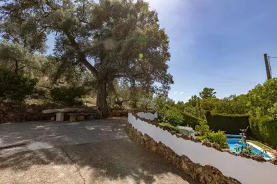Jardín al aire libre en Cortijo el Chaparro