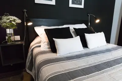 Cama o camas de una habitación en Casa Los Cuatro Soles