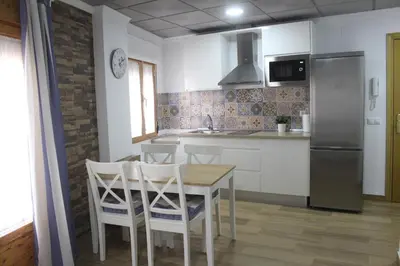 Una cocina o zona de cocina en Apartamento María