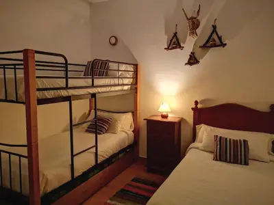 Cama o camas de una habitación en Finca Pil - Casa rural con piscina