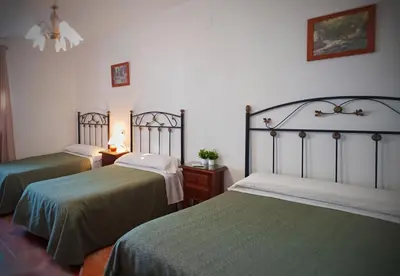 Cama o camas de una habitación en Casa Rural El Olmo