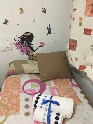 Cama o camas de una habitación en Apartamento Silvia