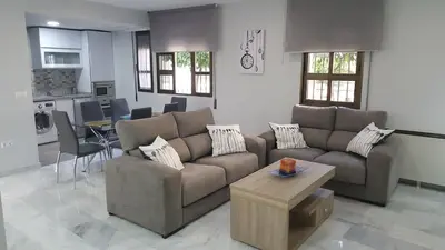 Zona de estar de Apartamento entre Patios Valladares