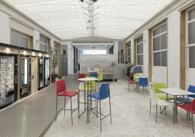 Zona de estar de Albergue Inturjoven Córdoba