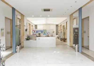 El vestíbulo o zona de recepción de Albergue Inturjoven Córdoba