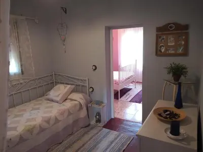 Cama o camas de una habitación en Casa La Liebrecilla