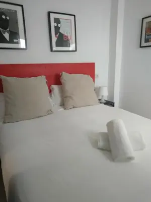 Cama o camas de una habitación en Apartamento San Bernardo