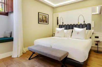 Cama o camas de una habitación en One Shot Conde Torrejón
