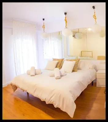 Cama o camas de una habitación en La Peluquería