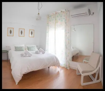 Cama o camas de una habitación en La Peluquería
