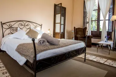 Cama o camas de una habitación en Hotel Cortijo del Marqués