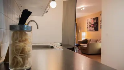 Una cocina o zona de cocina en Apartamento El Salón